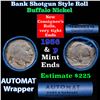 Image 1 : Buffalo Nickel Shotgun Roll in Old Bank Style 'Abbott Coin Counter & Automat' Wrapper 1936 & p Mint 