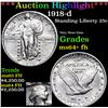 Image 1 : ***Auction Highlight*** 1918-d Standing Liberty Quarter 25c Grades Choice Unc+ FH (fc)