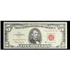 Image 2 : 1963 $5 Red seal United States Note Grades vf++