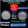 Image 1 : Buffalo Nickel Shotgun Roll in Old Bank Style 'Abbott Coin Counter & Automat' Wrapper 1925 & p Mint 