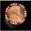 Image 2 : Shotgun Lincoln 1c roll, 1977-d 50 pcs Steel-Strong Wrapper.