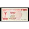 Image 2 : 2008 Zimbabwe 10 Million Dollars Note P#  55A Grades vf++