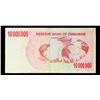 Image 3 : 2008 Zimbabwe 10 Million Dollars Note P#  55A Grades vf++