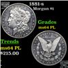 Image 1 : 1881-s Morgan Dollar $1 Grades Choice Unc PL