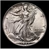 Image 2 : 1944-p Walking Liberty Half Dollar 50c Grades Choice+ Unc
