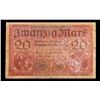 Image 2 : 1918 Imperial germany 20 Mark Note P# 57 Grades vf+