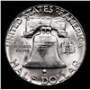 Image 3 : 1957-p Franklin Half Dollar 50c Grades Choice Unc+ FBL