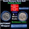 Image 1 : Buffalo Nickel Shotgun Roll in Old Bank Style 'Abbott Coin Counter & Automat' Wrapper 1930 & p Mint 