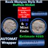 Image 1 : Buffalo Nickel Shotgun Roll in Old Bank Style 'Abbott Coin Counter & Automat' Wrapper 1935 & p Mint 