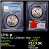 Image 1 : PCGS 1941-p Walking Liberty Half Dollar 50c Graded ms65 By PCGS