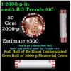 Image 1 : Shotgun Lincoln 1c roll, 2000-p 50 pcs Steel-Strong Wrapper.