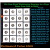 Image 1 : Huge Liifetime Collection - Too Many Coins To Auction Individually - This Lot is For One Page of 20 