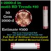 Image 1 : Shotgun Lincoln 1c roll, 2000-d 50 pcs Steel-Strong Wrapper.