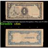 Image 1 : 1943 Philippines Under Japanese Occupation 1 Peso note P# 109A Grades vf+