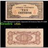 Image 1 : 1942 Philippines Under Japanese 10 Centavos Note P# 104B Grades vf+