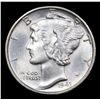 Image 2 : 1943-p Mercury Dime 10c Grades GEM+ FSB
