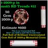 Image 1 : Shotgun Lincoln 1c roll, 2009-p Formative Years 50 pcs Steel-Strong Wrapper.