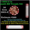 Image 1 : Shotgun Lincoln 1c roll, 2002-d 50 pcs Steel-Strong Wrapper.