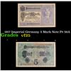 Image 1 : 1917 Imperial Germany 5 Mark Note P# 56A Grades vf+