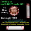 Image 1 : Shotgun Lincoln 1c roll, 1995-p 50 pcs Steel-Strong Wrapper.