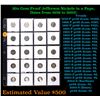 Image 1 : Huge Liifetime Collection - Too Many Coins To Auction Individually - This Lot is For One Page of 20 