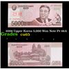 Image 1 : 2009 Upper Korea 5,000 Won Note P# 66A Grades Gem CU