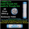 Image 1 : Shotgun Jefferson 5c roll, 2002-p 40 pcs String & Son Wrapper