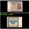 Image 1 : 1922 Weimar Germany 5000 Mark Note P# 81D Grades Choice AU/BU Slider