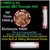 Image 1 : Shotgun Lincoln 1c roll, 1969-p 50 pcs Steel-Strong Wrapper.