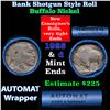 Image 1 : Buffalo Nickel Shotgun Roll in Old Bank Style 'Abbott Coin Counter & Automat' Wrapper 1925 & d Mint 