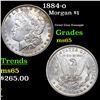 Image 1 : 1884-o Morgan Dollar $1 Grades GEM Unc