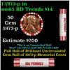 Image 1 : Shotgun Lincoln 1c roll, 1973-p 50 pcs Steel-Strong Wrapper.