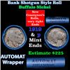Image 1 : Buffalo Nickel Shotgun Roll in Old Bank Style 'Abbott Coin Counter & Automat' Wrapper 1919 & p Mint 