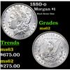Image 1 : 1880-o Morgan Dollar $1 Grades Select Unc