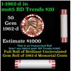 Image 1 : Shotgun Lincoln 1c roll, 1962-d 50 pcs Steel-Strong Wrapper.