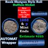 Image 1 : Buffalo Nickel Shotgun Roll in Old Bank Style 'Abbott Coin Counter & Automat' Wrapper 1935 & p Mint 
