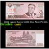 Image 1 : 2009 Upper Korea 5,000 Won Note P# 66A Grades Gem CU