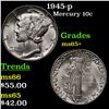 Image 1 : 1945-p Mercury Dime 10c Grades GEM+ Unc