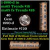 Image 1 : Shotgun Jefferson 5c roll, 1990-d 40 pcs Vintage Nickel Wrapper