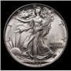 Image 2 : 1943-p Walking Liberty Half Dollar 50c Grades Choice Unc