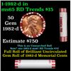Image 1 : Shotgun Lincoln 1c roll, 1982-d 50 pcs Steel-Strong Wrapper.