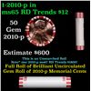 Image 1 : Shotgun Lincoln 1c roll, 2010-p 50 pcs Steel-Strong Wrapper.