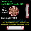 Image 1 : Shotgun Lincoln 1c roll, 1994-d 50 pcs Steel-Strong Wrapper.