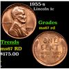 1955-s Lincoln Cent 1c Grades GEM++ Unc RD
