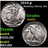 1944-p Walking Liberty Half Dollar 50c Grades Select+ Unc