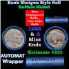 Image 1 : Buffalo Nickel Shotgun Roll in Old Bank Style 'Abbott Coin Counter & Automat' Wrapper 1926 & d Mint 