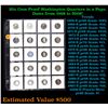 Image 1 : Huge Liifetime Collection - Too Many Coins To Auction Individually - This Lot is For One Page of 20 