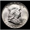 Image 2 : 1948-d Franklin Half Dollar 50c Grades Choice Unc FBL