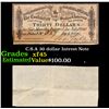 Image 1 : C.S.A 30 dollar Intrest Note Grades xf+