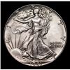 Image 2 : 1941-p Walking Liberty Half Dollar 50c Grades Select+ Unc